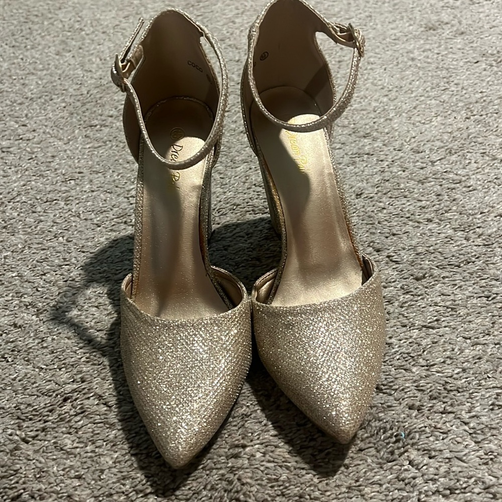 Glittery Gold Heels